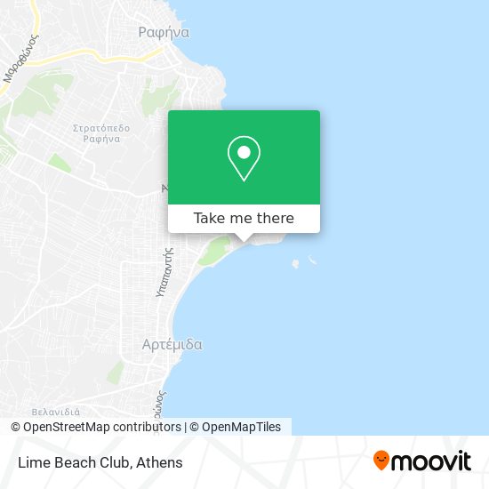 Lime Beach Club map