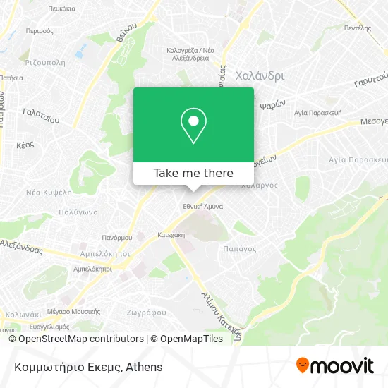 Κομμωτήριο Εκεμς map