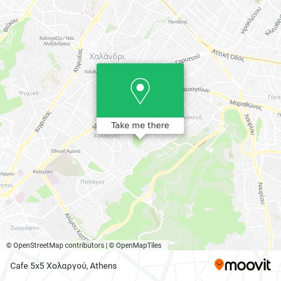 Cafe 5x5 Χολαργού map