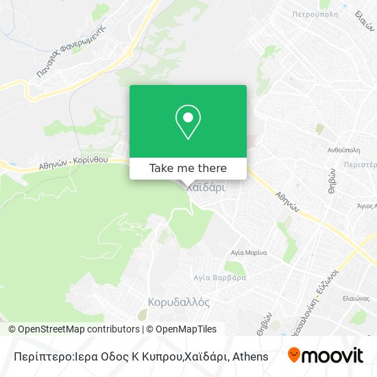 Περίπτερο:Ιερα Οδος Κ Κυπρου,Χαϊδάρι map