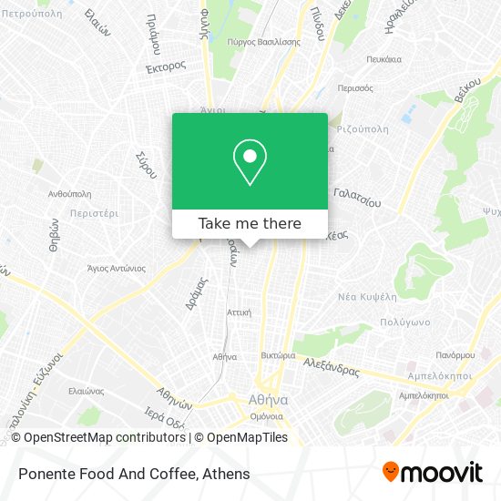 Ponente Food And Coffee map
