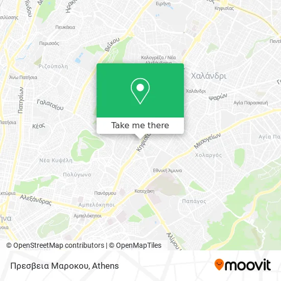 Πρεσβεια Μαροκου map