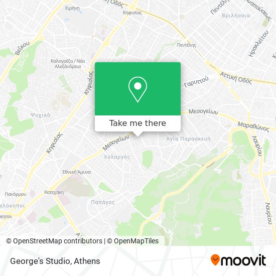 George's Studio map