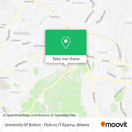University Of Bolton - Πολιτη Π Ερατω map