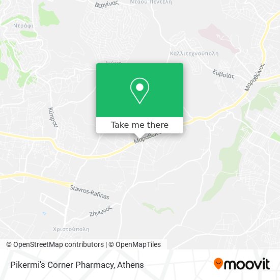 Pikermi's Corner Pharmacy map