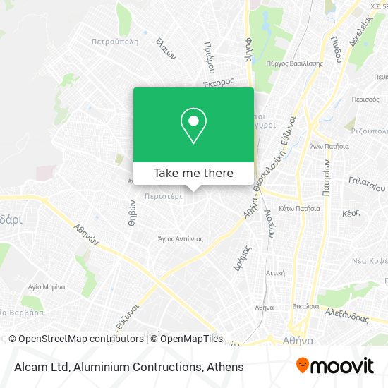Alcam Ltd, Aluminium Contructions map