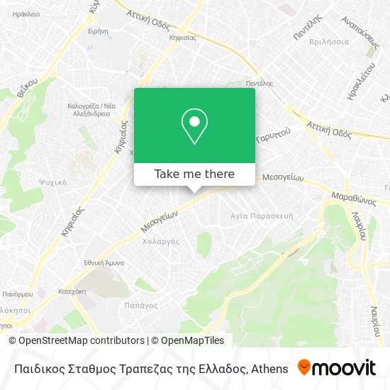 Παιδικος Σταθμος Τραπεζας της Ελλαδος map