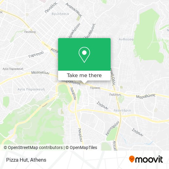 Pizza Hut map