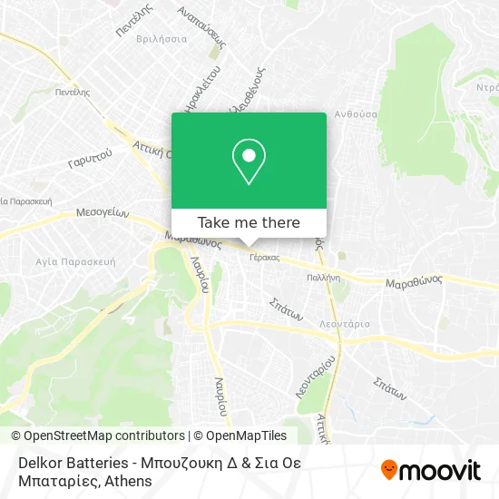 Delkor Batteries - Μπουζουκη Δ & Σια Οε Μπαταρίες map
