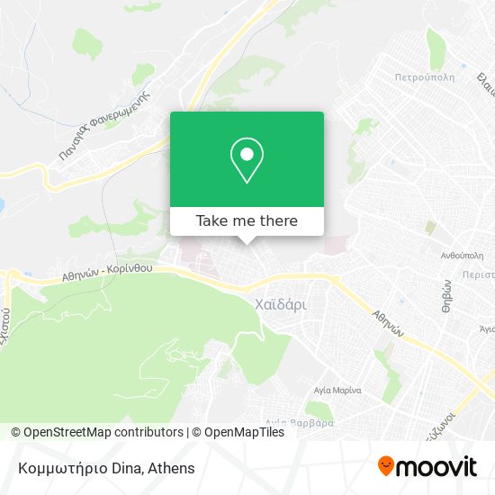 Κομμωτήριο Dina map