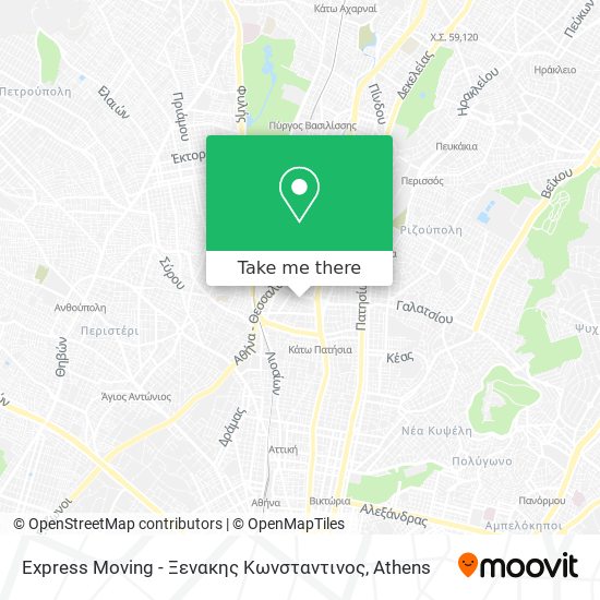 Express Moving - Ξενακης Κωνσταντινος map