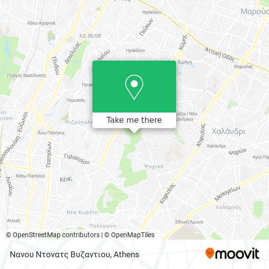 Νανου Ντονατς Βυζαντιου map