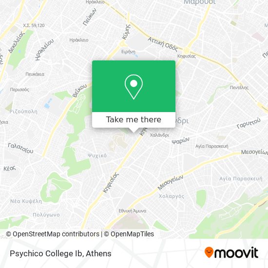 Psychico College Ib map