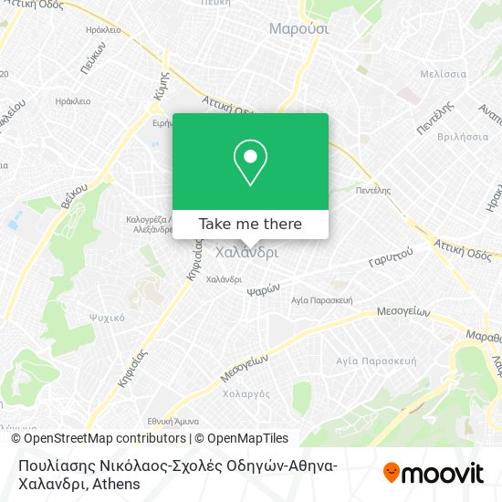 Πουλίασης Νικόλαος-Σχολές Οδηγών-Αθηνα-Χαλανδρι map