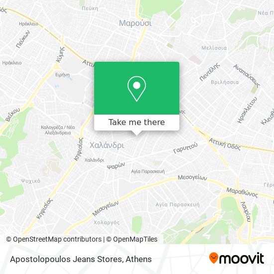 Apostolopoulos Jeans Stores map