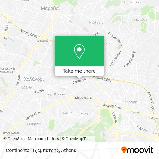 Continental Τζεμπετζής map