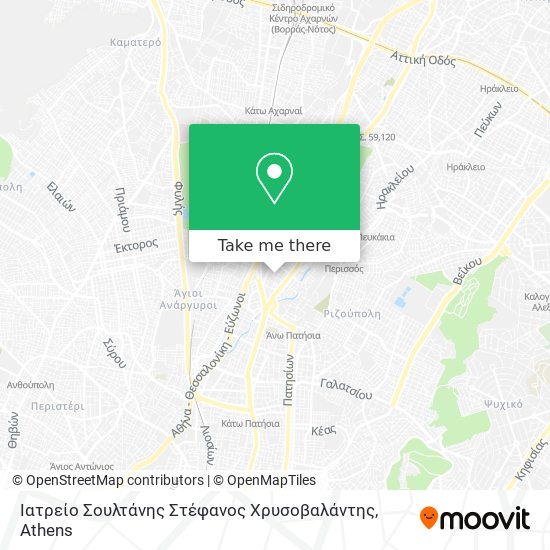 Ιατρείο Σουλτάνης Στέφανος Χρυσοβαλάντης map