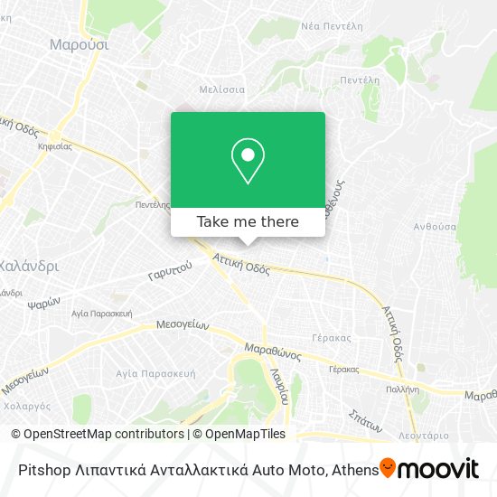 Pitshop Λιπαντικά Ανταλλακτικά Auto Moto map