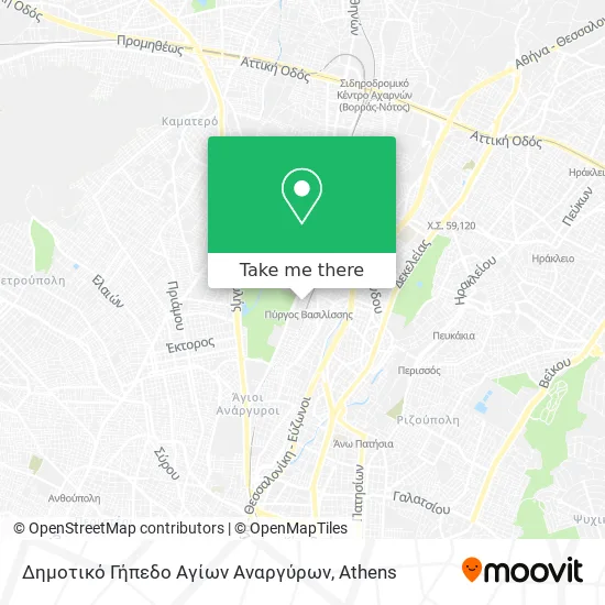 Δημοτικό Γήπεδο Αγίων Αναργύρων map