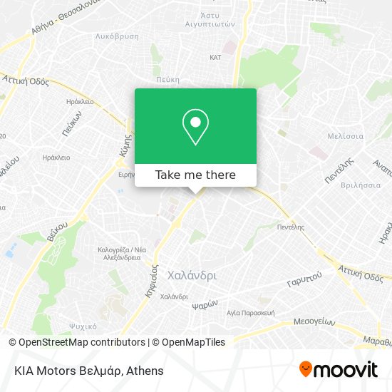 KIA Motors Βελμάρ map