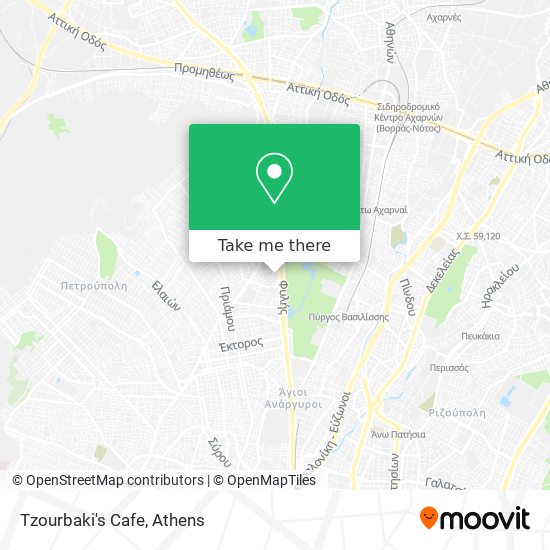 Tzourbaki's Cafe map