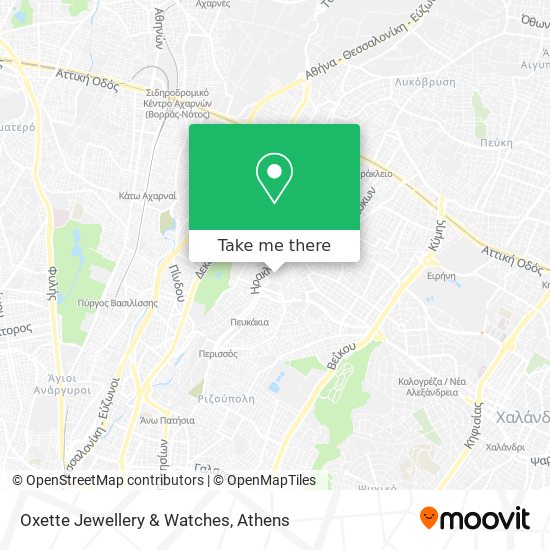 Oxette Jewellery & Watches map