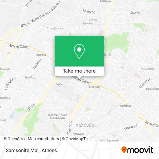 Samsonite Mall map