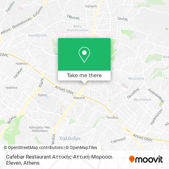 Cafebar Restaurant Αττικής-Αττική-Μαρούσι Eleven map