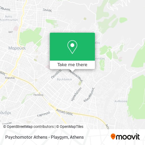 Psychomotor Athens - Playgym map