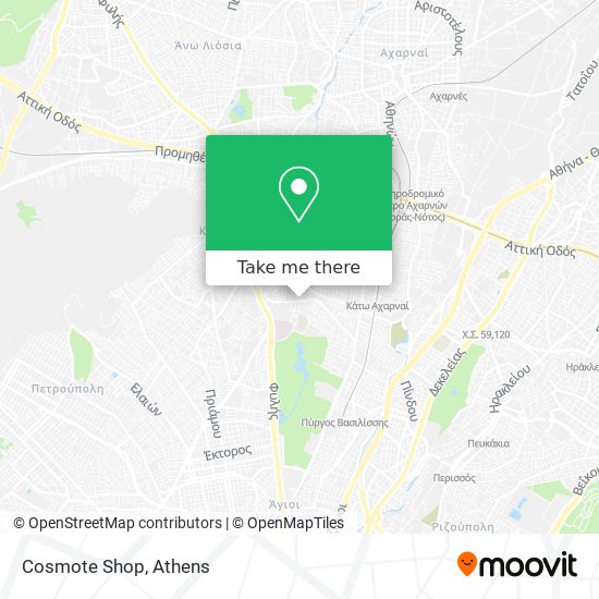 Cosmote Shop map