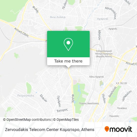 Zervoudakis Telecom Center Καματερο map