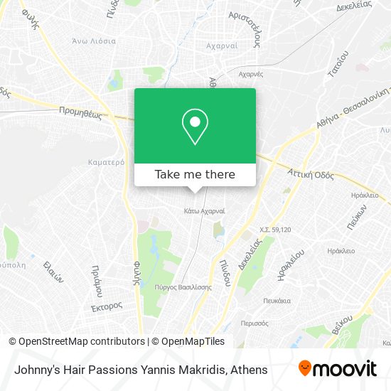 Johnny's Hair Passions Yannis Makridis map