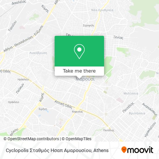 Cyclopolis Σταθμός Ησαπ Αμαρουσίου map