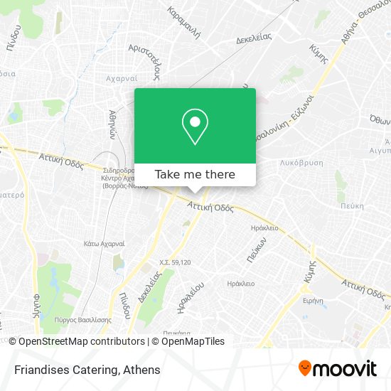 Friandises Catering map