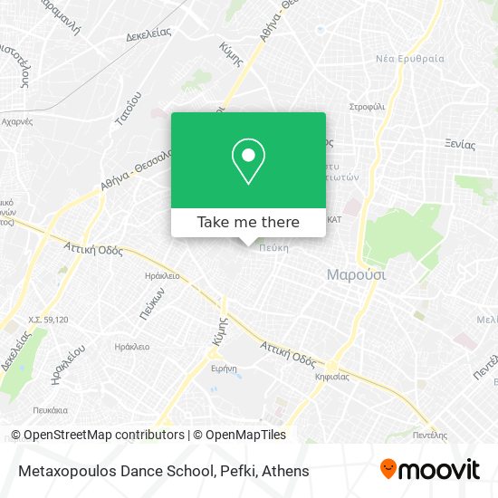 Metaxopoulos Dance School, Pefki map