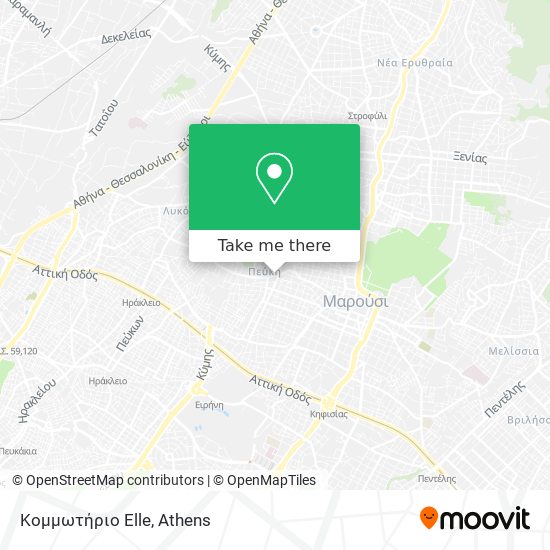 Κομμωτήριο Elle map