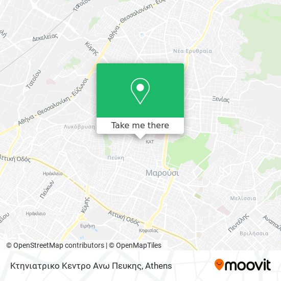 Κτηνιατρικο Κεντρο Ανω Πευκης map