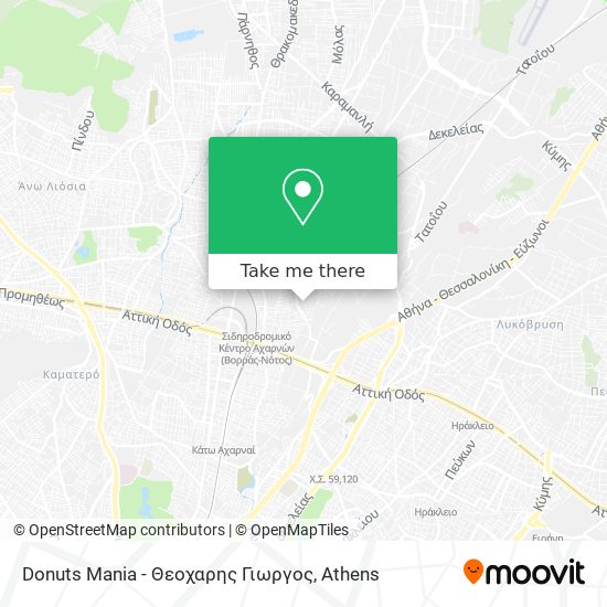 Donuts Mania - Θεοχαρης Γιωργος map