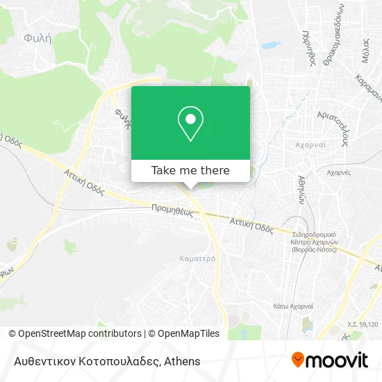 Αυθεντικον Κοτοπουλαδες map