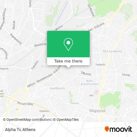 Alpha Tv map