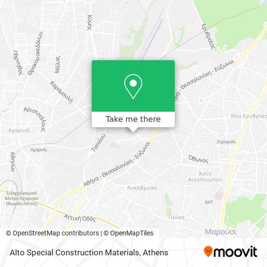 Alto Special Construction Materials map