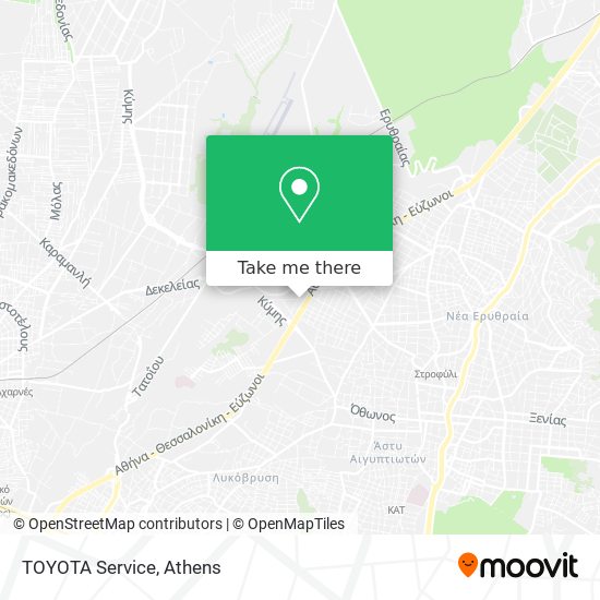 TOYOTA Service map