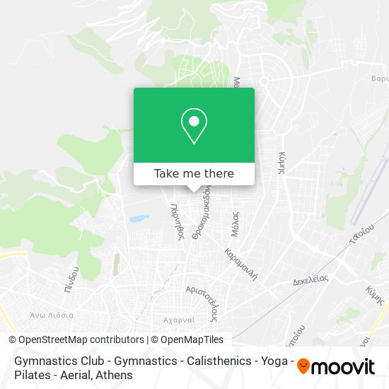 Gymnastics Club - Gymnastics - Calisthenics - Yoga - Pilates - Aerial map