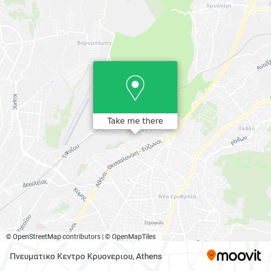 Πνευματικο Κεντρο Κρυονεριου map