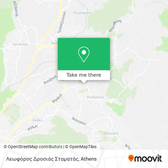 Λεωφόρος Δροσιάς Σταματάς map