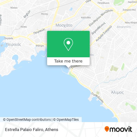 Estrella Palaio Faliro map