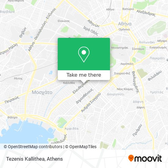 Tezenis Kallithea map