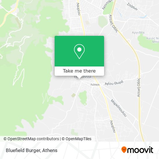 Bluefield Burger map
