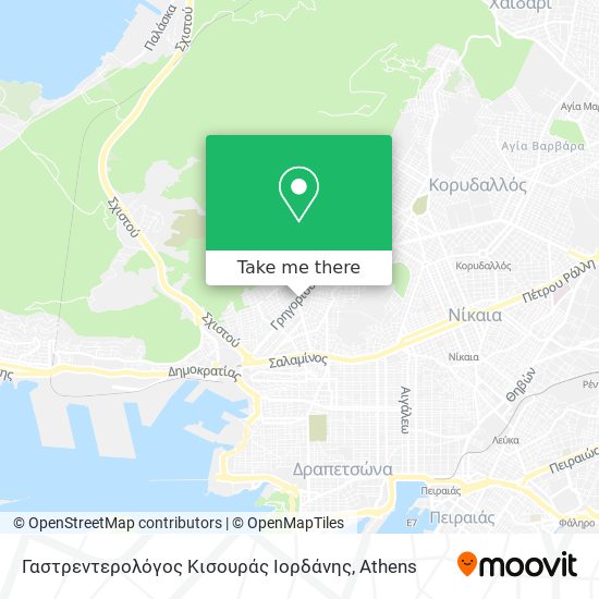 Γαστρεντερολόγος Κισουράς Ιορδάνης map