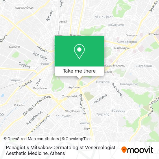 Panagiotis Mitsakos-Dermatologist Venereologist Aesthetic Medicine map